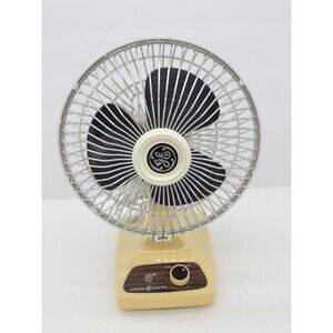 Vintage GE 2 Speed  Desk Fan Model PF-6 Electric 6"